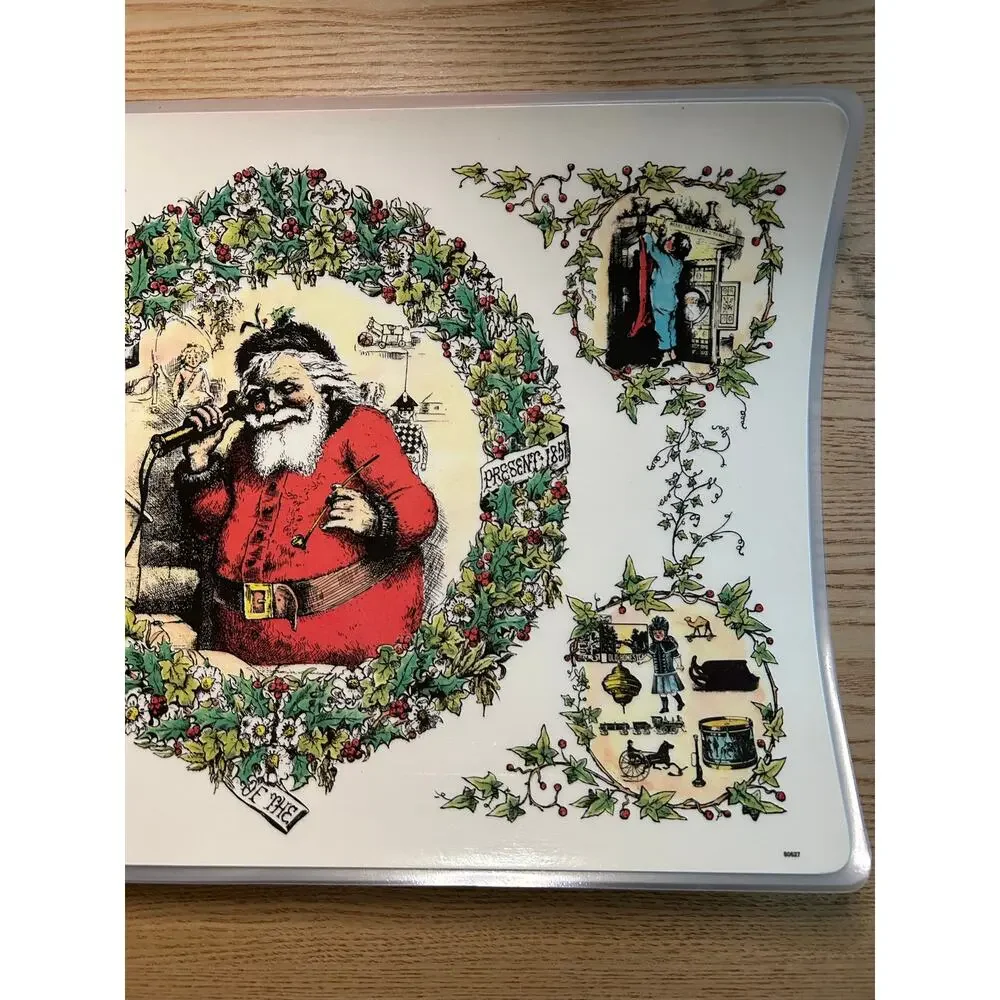 New bundle of 4 vintage laminated Christmas 🎄 Themed placemats Double Sided